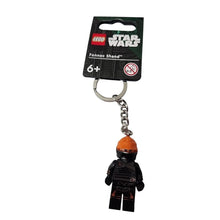 Load image into Gallery viewer, LEGO Star Wars Fennec Shand Minifigure Keyring 854245, Black, Small
