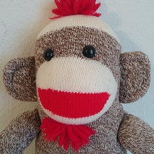 Load image into Gallery viewer, Sock Monkey Plush Toy 20"
