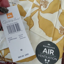 Load image into Gallery viewer, Quiksilver Men&#39;s Waterman Falling Blossom Hawaiian Shirt, Gold, Size Medium
