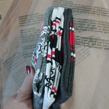 Load image into Gallery viewer, Christmas Holiday Minnie Mouse Crew Socks, Multicolor, 3 pair

