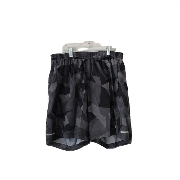 adidas Men's Standard Run It Camo Shorts, Grey/Grey, Size Large 7