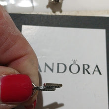 Load image into Gallery viewer, Pandora Sterling Silver Alphabet Letter N Dangle w/ Clear Zirconia - 791326cz

