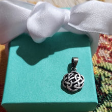 Load image into Gallery viewer, Sterling Silver Round Celtic Knot Pendant
