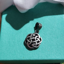 Load image into Gallery viewer, Sterling Silver Round Celtic Knot Pendant
