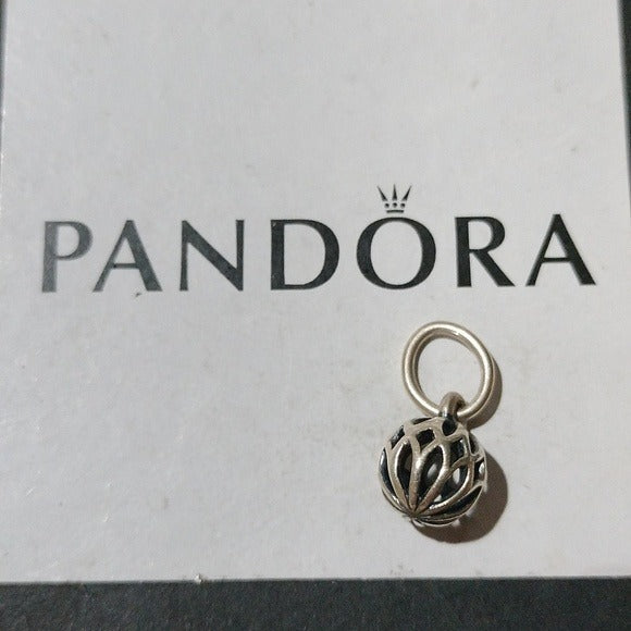 Pandora Sterling Silver Openwork Elegant Flower Pendant 390345