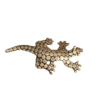 Load image into Gallery viewer, Vintage Sterling Silver Dot Lizard Gecko Brooch
