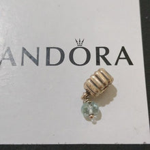 Load image into Gallery viewer, Pandora Retired Sterling Silver Aquamarine March Birthstone Dangle - 790166AQ
