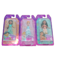 Load image into Gallery viewer, Disney Princess Jasmine, Cinderella &amp; Moana Mini Dolls, set of 3
