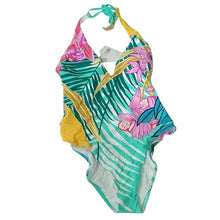 Load image into Gallery viewer, Trina Turk Women's V-Plunge One Piece Swimsuit, Terra Nostra, Multi, Size 10
