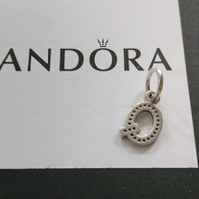 Load image into Gallery viewer, Pandora Retired Sterling Silver Alphabet Letter Q Dangle w/ CZs 791329cz
