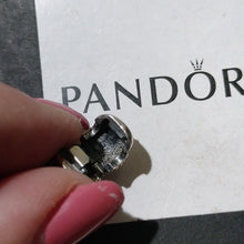 Load image into Gallery viewer, Pandora Retired Sterling Silver and 14K Gold Braided Heart Clip - 790599

