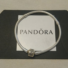 Load image into Gallery viewer, Pandora Snake Chain Bracelet with Barrel Clasp 925 ALE, 7.9&quot;
