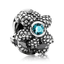 Load image into Gallery viewer, Pandora Sterling Silver Sea Star Nautical Bead w/ Synthetic Blue Spine 791163sst
