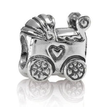 Load image into Gallery viewer, Pandora Baby Pram Carriage Charm  790346 925 ALE Sterling Silver
