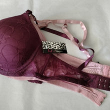 Load image into Gallery viewer, Icy Hot Lingerie Underwire Bras, Set of 2, Blush + Plum, size 38D
