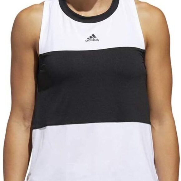 Adidas Women's BTS Black and White Sleeveless Tank Top, Size XL