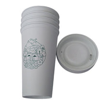 Load image into Gallery viewer, Starbucks Earth Day Green Reusable Hot Drink Cups, 16 oz., set of 4
