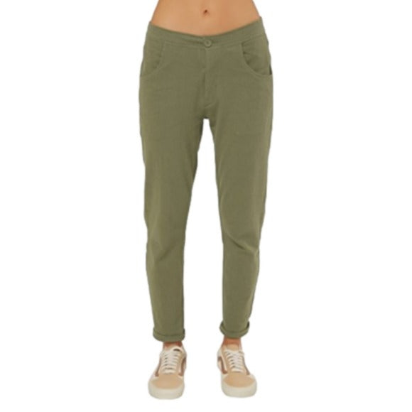O'Neill Minerva Knit Pant with Enzyme Wash, Olivine,  size Large