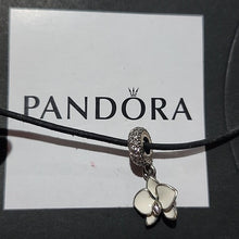 Load image into Gallery viewer, Pandora Retired Sterling Silver Orchid Dangle 791554en12
