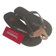 Load image into Gallery viewer, Men&#39;s Havaianas Flip Flop Sandals, Black, size 8
