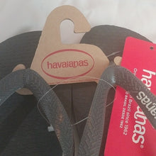 Load image into Gallery viewer, Men&#39;s Havaianas Flip Flop Sandals, Black, size 8

