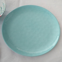 Load image into Gallery viewer, Melamine Sea Life Turtle Salad Plate, Aqua Blue Dinner Plate and matchin…
