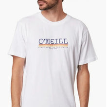Load image into Gallery viewer, O'Neill "Parallel Lines" White Short Sleeve Tee Standard Fit, size XXL
