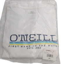 Load image into Gallery viewer, O'Neill "Parallel Lines" White Short Sleeve Tee Standard Fit, size XXL
