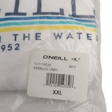 Load image into Gallery viewer, O'Neill "Parallel Lines" White Short Sleeve Tee Standard Fit, size XXL

