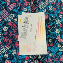 Load image into Gallery viewer, LuLaRoe Cassie Blue and Pink Floral Skirt, Size XL
