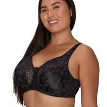 Load image into Gallery viewer, Playtex Secrets Lifts &amp; Supports Full Figure Unlined U/W Bra 4422, Black 42DD
