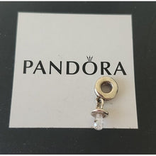 Load image into Gallery viewer, Pandora Baby Pacifier Dangle Charm with Clear Zirconia - 791890CZ
