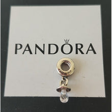 Load image into Gallery viewer, Pandora Baby Pacifier Dangle Charm with Clear Zirconia - 791890CZ
