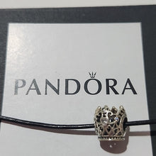 Load image into Gallery viewer, Pandora Retired Sterling Silver Disney Princess Crown Charm - 791580CZ
