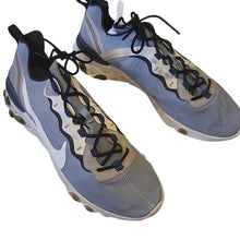 Load image into Gallery viewer, Nike React  Element 55 Fog+ Indigo Sneakers, Mens Size 12
