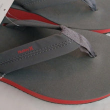Load image into Gallery viewer, Hurley Men&#39;s Nike Lunarlon Lunar Flip Flop Sandals, Dark Grey/Firewood O…
