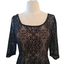 Load image into Gallery viewer, Betsey Johnson Black Lace Dress,  size 6
