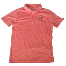 Load image into Gallery viewer, Under Armour Tour Tips Polo, Papaya Light Heather, Youth Large
