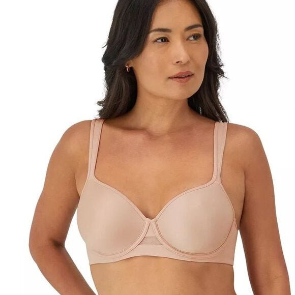 Bali One Smooth U Minimizer Underwire Full-Coverage Bra DF3490, Sandshell, 42D