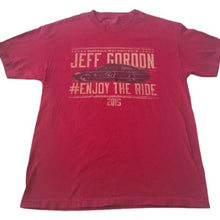 Load image into Gallery viewer, Men's Brick Red Hendrix Motorsports 24 Jeff Gordon Tee 2015, size Large
