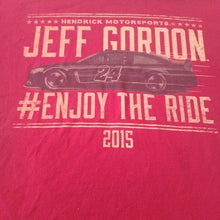 Load image into Gallery viewer, Men's Brick Red Hendrix Motorsports 24 Jeff Gordon Tee 2015, size Large
