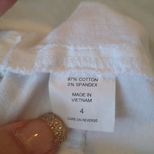 Load image into Gallery viewer, New York &amp; Co. Cotton Skirt, White, Size 4
