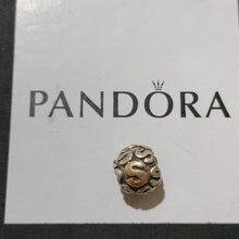 Load image into Gallery viewer, Pandora Retired Sterling Silver and 14K Gold Alphabet Bead - Letter S - 790298S
