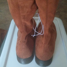 Load image into Gallery viewer, a new day Sidney Microsuede Cognac Over the Knee Boots, Size 8.5
