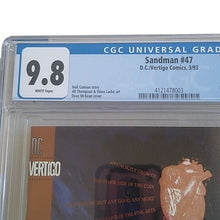 Load image into Gallery viewer, DC Vertigo Comics SANDMAN #47 3/93 White Pages CGC graded 9.8 1st issue imprint
