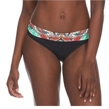 Load image into Gallery viewer, SKYE VIVI BLACK MID WAIST FOLD OVER BIKINI BOTTOM, Medium
