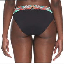 Load image into Gallery viewer, SKYE VIVI BLACK MID WAIST FOLD OVER BIKINI BOTTOM, Medium
