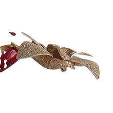 Load image into Gallery viewer, Vintage 950 Silver Poinsettia Flower Brooch Layered Intricate
