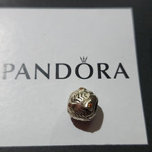 Load image into Gallery viewer, Pandora Retired Sterling Silver Fish Bones Bead with Orange Zirconia - 790426OCZ
