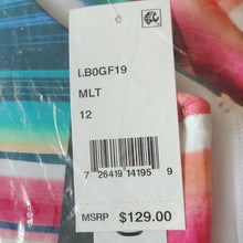 Load image into Gallery viewer, La Blanca Halter Crossback Mio Solar Stripe One-pc Swimsuit, Multicolor, Size 12
